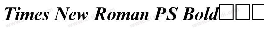 Times New Roman PS Bold字体下载字体转换